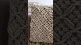 Makrome kırlent makrome macrame homedecor home handmade [upl. by Lounge]