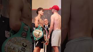 Naoya Inoue amp TJ Doheny face off ahead of their undisputed superbantamweight title clash tomorow 👑 [upl. by Arick]