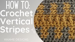 How To Crochet Vertical Stripes [upl. by Nileek843]