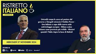 Ristretto Italiano  27 novembre 2024 [upl. by Suidaht260]