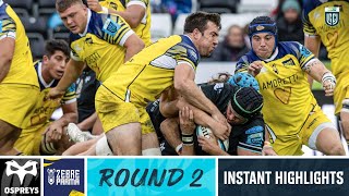 Ospreys v Zebre Parma  Instant Highlights  Round 2  URC 202324 [upl. by Niven]