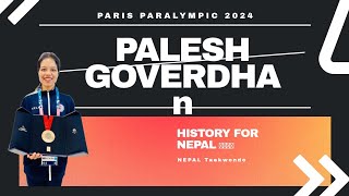 Historical Bronze medal for Nepali and Nepal in Taekwondo Paralympic Games 2024 nepal history [upl. by Htbazile]