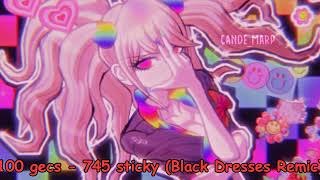 100 gecs  745 sticky Black Dresses Remix NIGHTCORE [upl. by Haelat94]