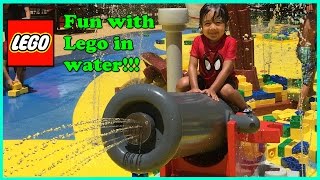 Ryan plays with giant lego at Legoland Discovery Center [upl. by Enylodnewg842]