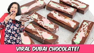 Viral Dubai Chocolate with Pistachio Knafeh ya Kunafa Recipe in Urdu Hindi  RKK [upl. by Newel]