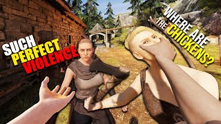 Violence In Virtual Reality Using Anything But Weapons  Its A Chicken Hunt [upl. by Llatsyrc64]