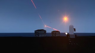 巡航ミサイル トマホークTomahawk Cruise MissileをCIWS シウスが迎撃する瞬間 [upl. by Telford]