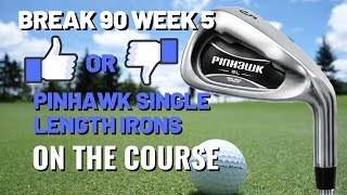 Break 90 Easy Challenge Week 5 Pinhawk One Length Irons on the Course [upl. by Rosamond178]