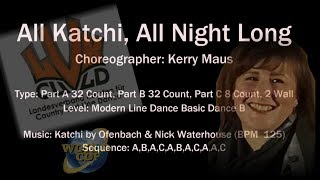 Linedance  All Katchi All Night Long Teach amp Demo [upl. by Tezile425]