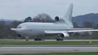 RAF Tristar at Manchester Airport [upl. by Aitropal701]