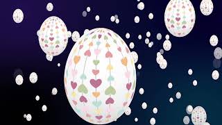 Heart Easter Eggs Background Featuring Easter Day Free [upl. by Armstrong112]