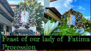 Feast of our lady of Fatima procession  birthday party [upl. by Natsirc772]