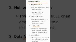 Why conversion failed from character string to uniqueidentifier  unique identifier [upl. by Leirua285]