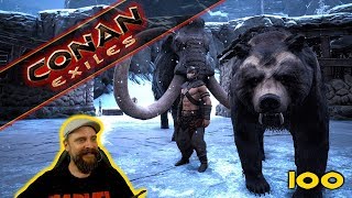 Conan Exiles 🍖 100 Von mächtigen Tieren Nordheimer Bauern amp Brunnenfundamenten 🍖 german gameplay [upl. by Adala]