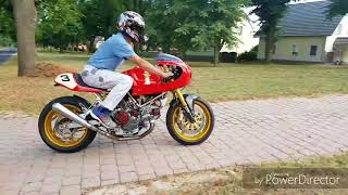 Ducati Extreme Sound  Umbau Ducati Cafe Racer 900 ss ie by Custom Revolution Part 3 [upl. by Dric988]