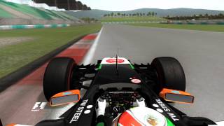 rFactor F1 2014  Sergio Perez Onboard Sepang DOWNLOAD [upl. by Ineslta]