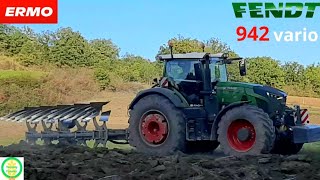 Fendt 942 Vario plowing whit Ermo aratri  Az Saltarelli Migiani [upl. by Edelman725]