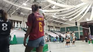 Rebisco volleyball 18 under ICA vs DLSMHSI set1 [upl. by Aiuqcaj]