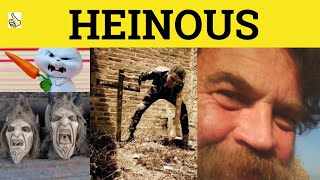 🔵 Heinous Meaning  Heinous Examples  Heinous Definition  Heinous Defined  GRE 3500 Vocabulary [upl. by Waylen]