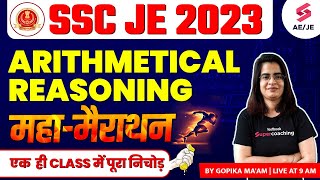 SSC JE Reasoning Class 2023  Arithmetical Reasoning Part2 SSC JE 2023 Classes  By Gopika Maam [upl. by Ecirtam298]