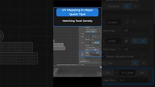 Match Texel Density for UVs in Maya 3dmodeling autodeskmaya gamedev [upl. by Aohsoj]