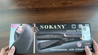 Unboxing Sokany Professional Hair Straightener [upl. by Molohs]