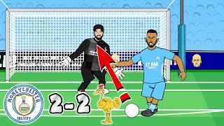 Man City vs Liverpool the cartoon 22 2022 De Bruyne Jota Jesus Mane [upl. by Karp]