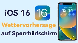 iOS 16 Live Wetter auf Sperrbildschirm So tut man iPhone 14iPhone Lockscreen personalisieren [upl. by Krasner]