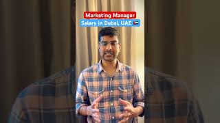 Marketing Manager Salary in Dubai UAE  How much Marketing Manager earns in Dubai marketingmanager [upl. by Cyndi]