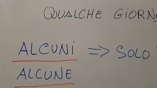 Errore  qualche alcuni [upl. by Bergin]