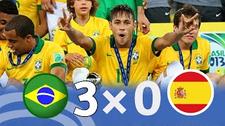 Brazil vs Spain 30  2013 Confederations Cup Final Extended Highlights amp Goals HD [upl. by Alliuqet690]