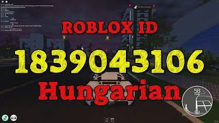 HUNGARIAN Roblox Song Codes [upl. by Eiggam390]