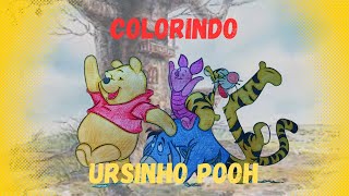 Colorindo Ursinho Pooh mundoincores [upl. by Nottirb840]