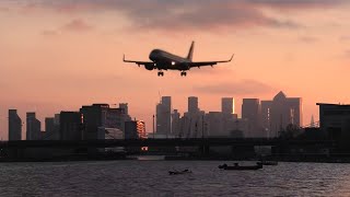 LIVE  London City Airport ✈️ Canary Wharf Arrivals [upl. by Ydner691]