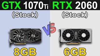 GTX 1070 Ti Vs RTX 2060  1080p and 1440p Gaming Benchmarks [upl. by Gherlein61]