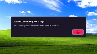 Steam Fix This 5mb limit 2023 for uploading artworks [upl. by Aliak]