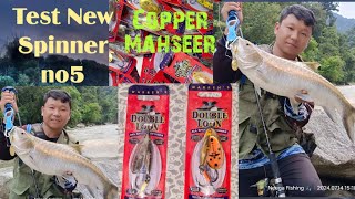 Spinner Fishing New Spinner no5 Pare River fishing freshwaterfish arunachalpradesh epi 333 [upl. by Adyol728]