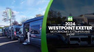 Westpoint Exeter  Motorhomes and Campervans Show [upl. by Malva]