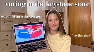 Voting in PENNSYLVANIA for the 2024 Election  Election Day Vlog [upl. by Clea]