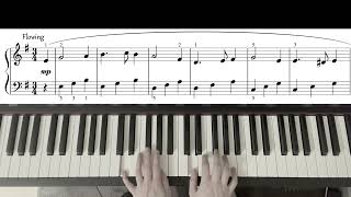 Greensleeves  Traditional English Song  with Piano Score beginner piece [upl. by Asseram]