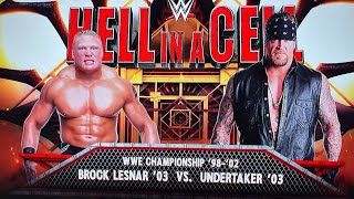 WWE CLASSIC BROCK LESNAR VS UNDRTAKER 🔥Hell in a cell match 🔥 wwe attitudeera ps5gameplay [upl. by Riesman]