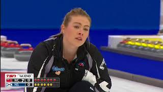 2018 Scotties Tournament of Hearts  Einarson WC vs Arsenault NS  Semifinal [upl. by Ahsel]