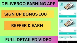 DELIVEROO EARNING APP  DELIVEROO APP SE KAISE PAISE KAMAYE  DELIVEROO PAYMENT PROOF [upl. by Leban421]