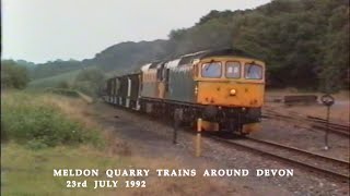 BR in the 1990s Meldon Quarry Trains around Devon on 23rd July 1992 [upl. by Yorled]