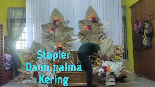 Tutorial Pemasangan Pelamin Tunang RusticNew Design Simple Tapi Cantik Pelamin Klasik [upl. by Rebna]