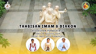 Perayaan Ekaristi Tahbisan Imam amp Diakon Keuskupan Purwokerto  Rabu 14 Agustus 2024  1700 WIB [upl. by Edurtreg]