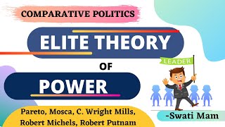 Elite Theory of PowerStructures of powerComparative politicsRobert michelsMoscaParetoOligarchy [upl. by Nelaf]