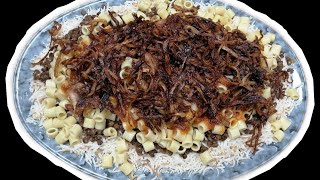 HOW TO MAKE KOSHARIArabic foodKoshari Rice RecipeMhels Kitchen Version [upl. by Richella]