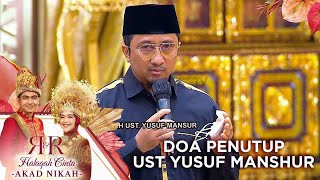 DOA PENUTUP OLEH UST YUSUF MANSUR  HALAQAH CINTA RICIS RYAN AKAD NIKAH [upl. by Dasteel]