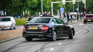 BEST OF Mercedes AMG Sounds 2017  Burnouts Drifts Revs amp Accelerations [upl. by Yemar]